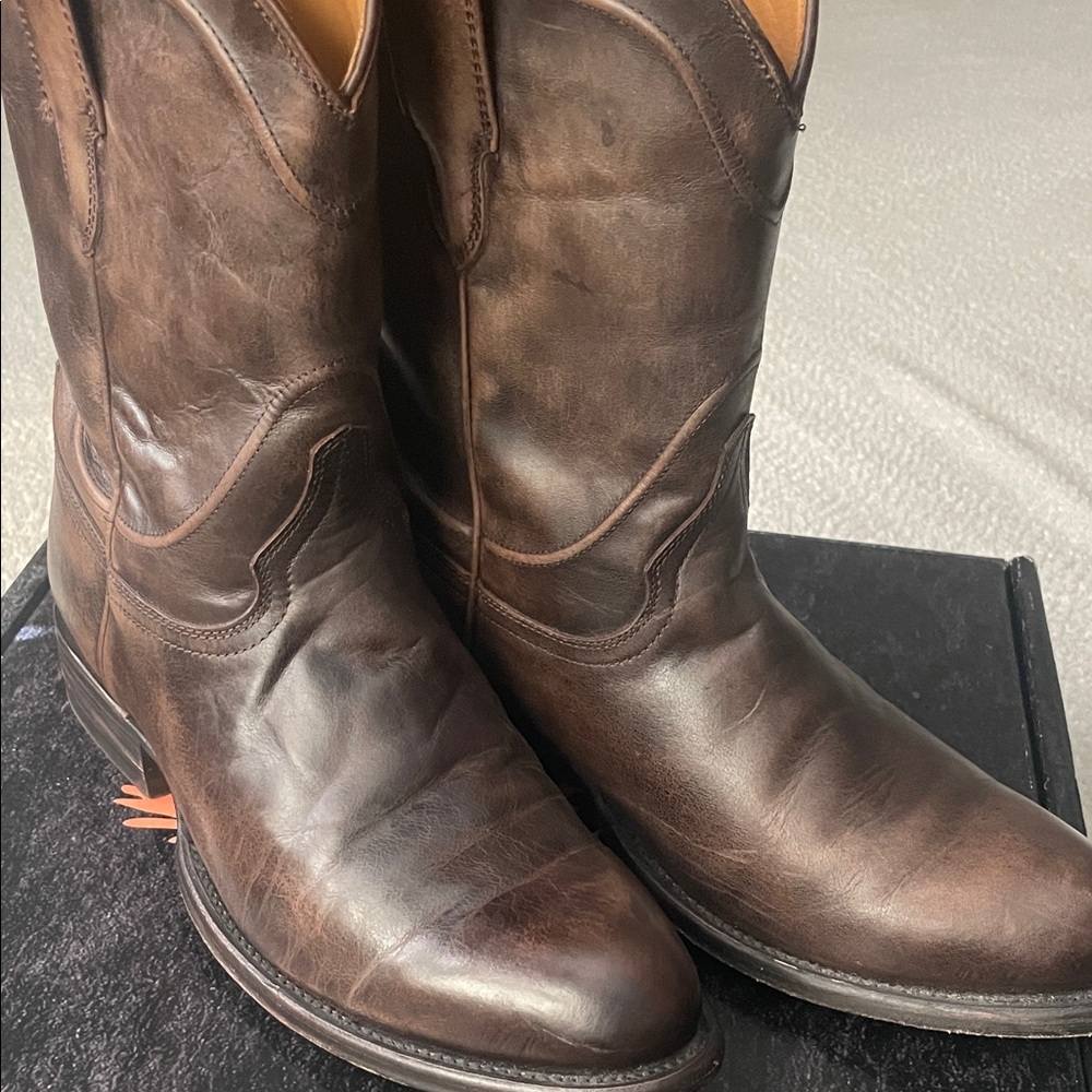 Freebird Outlaw  Dark Brown Distressed Western Boots